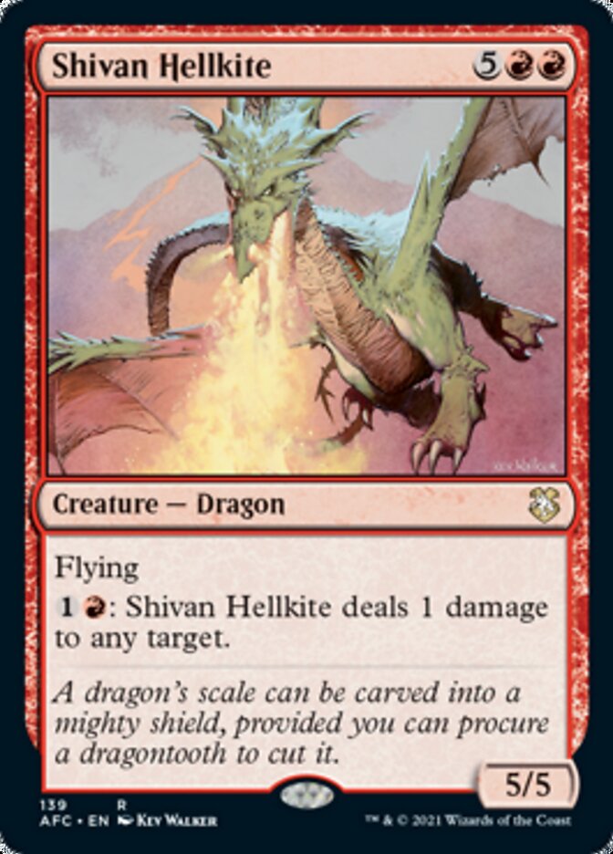 Shivan Hellkite [Dungeons & Dragons: Adventures in the Forgotten Realms Commander] | Cards and Coasters CA