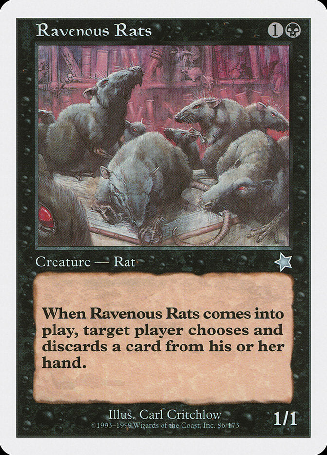 Ravenous Rats [Starter 1999] | Cards and Coasters CA
