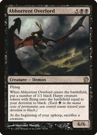 Abhorrent Overlord [Theros] | Cards and Coasters CA