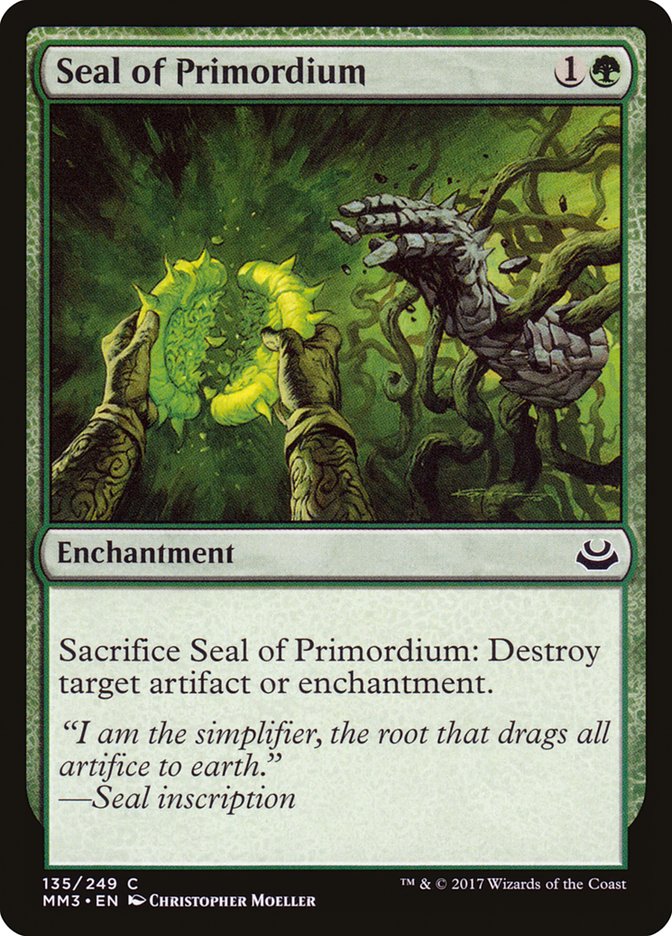 Seal of Primordium [Modern Masters 2017] | Cards and Coasters CA