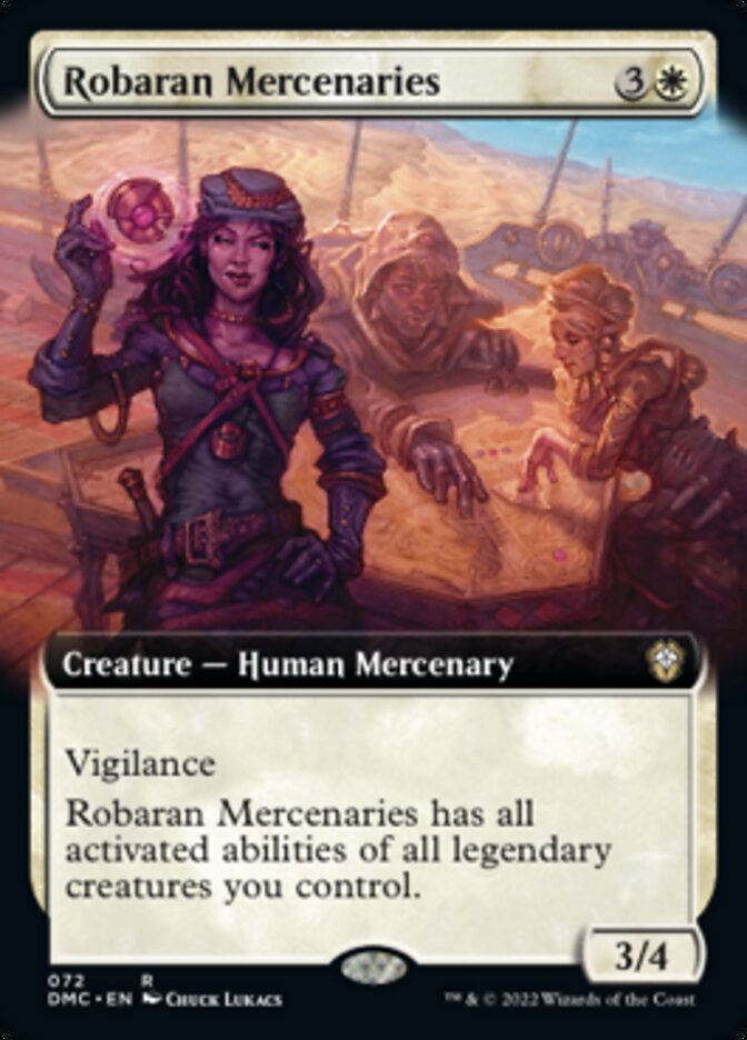 Robaran Mercenaries (Extended Art) [Dominaria United Commander] | Cards and Coasters CA