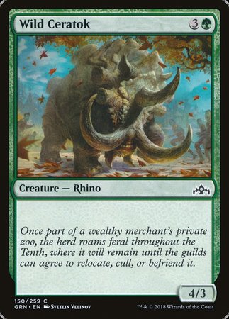 Wild Ceratok [Guilds of Ravnica] | Cards and Coasters CA