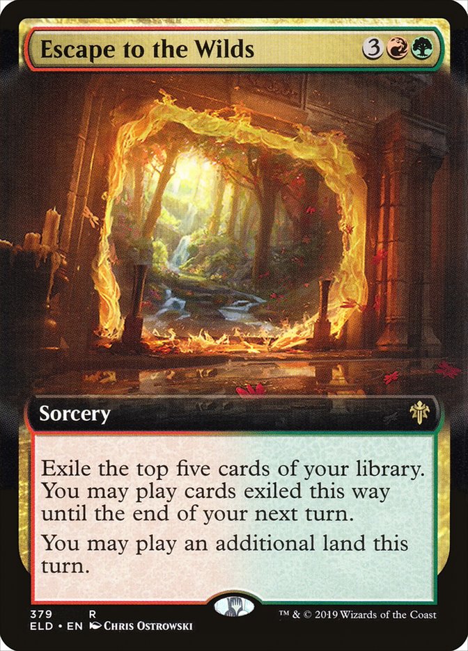 Escape to the Wilds (Extended Art) [Throne of Eldraine] | Cards and Coasters CA