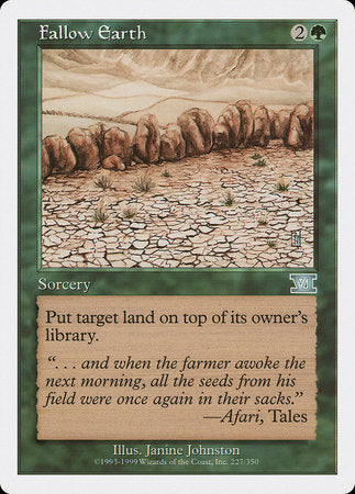 Fallow Earth [Classic Sixth Edition] | Cards and Coasters CA