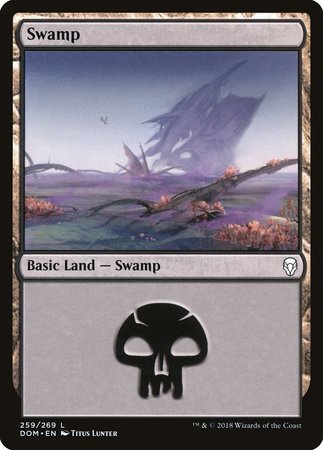 Swamp (259) [Dominaria] | Cards and Coasters CA