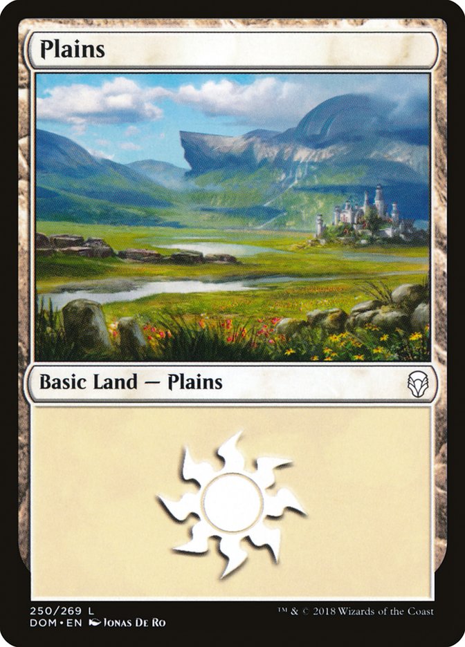 Plains (250) [Dominaria] | Cards and Coasters CA