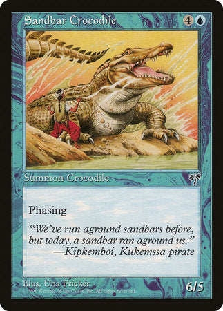 Sandbar Crocodile [Mirage] | Cards and Coasters CA