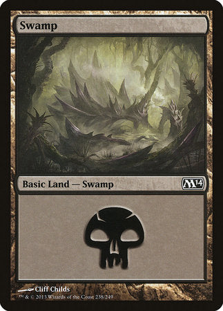 Swamp (238) [Magic 2014] | Cards and Coasters CA