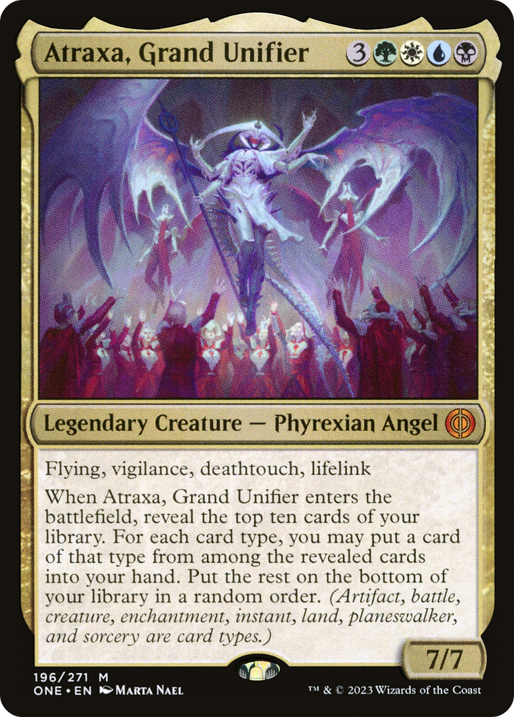 Atraxa, Grand Unifier [Phyrexia: All Will Be One] | Cards and Coasters CA
