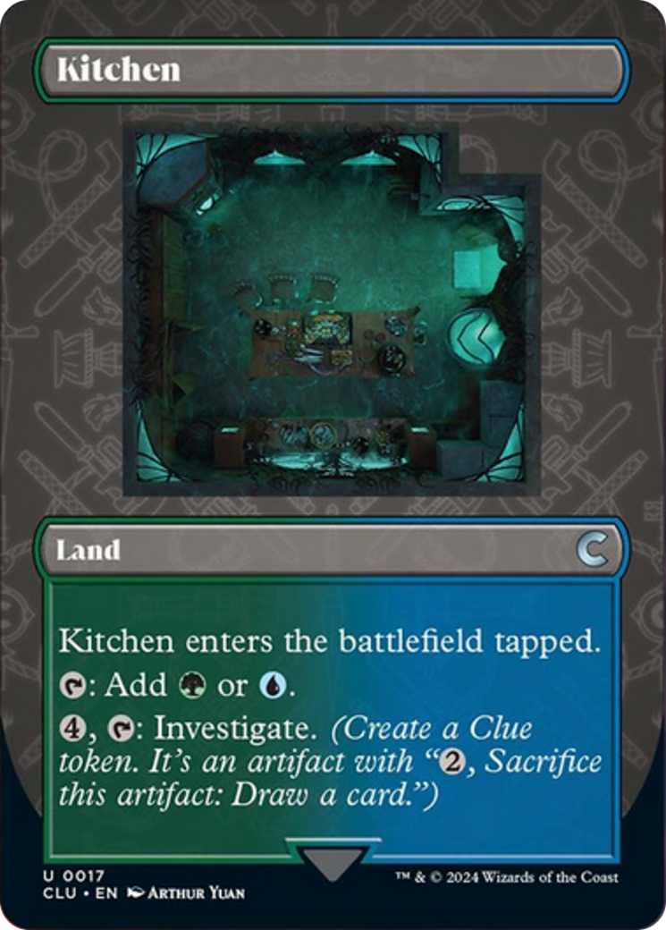 Kitchen (Borderless) [Ravnica: Clue Edition] | Cards and Coasters CA