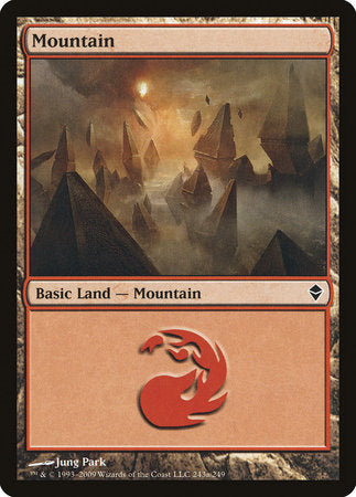 Mountain (243a) [Zendikar] | Cards and Coasters CA