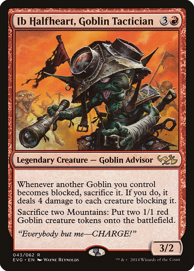 Ib Halfheart, Goblin Tactician (Elves vs. Goblins) [Duel Decks Anthology] | Cards and Coasters CA