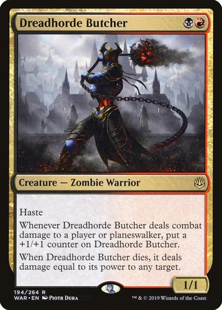 Dreadhorde Butcher [War of the Spark] | Cards and Coasters CA