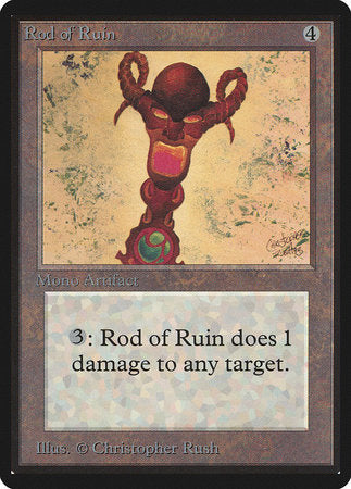 Rod of Ruin [Limited Edition Beta] | Cards and Coasters CA