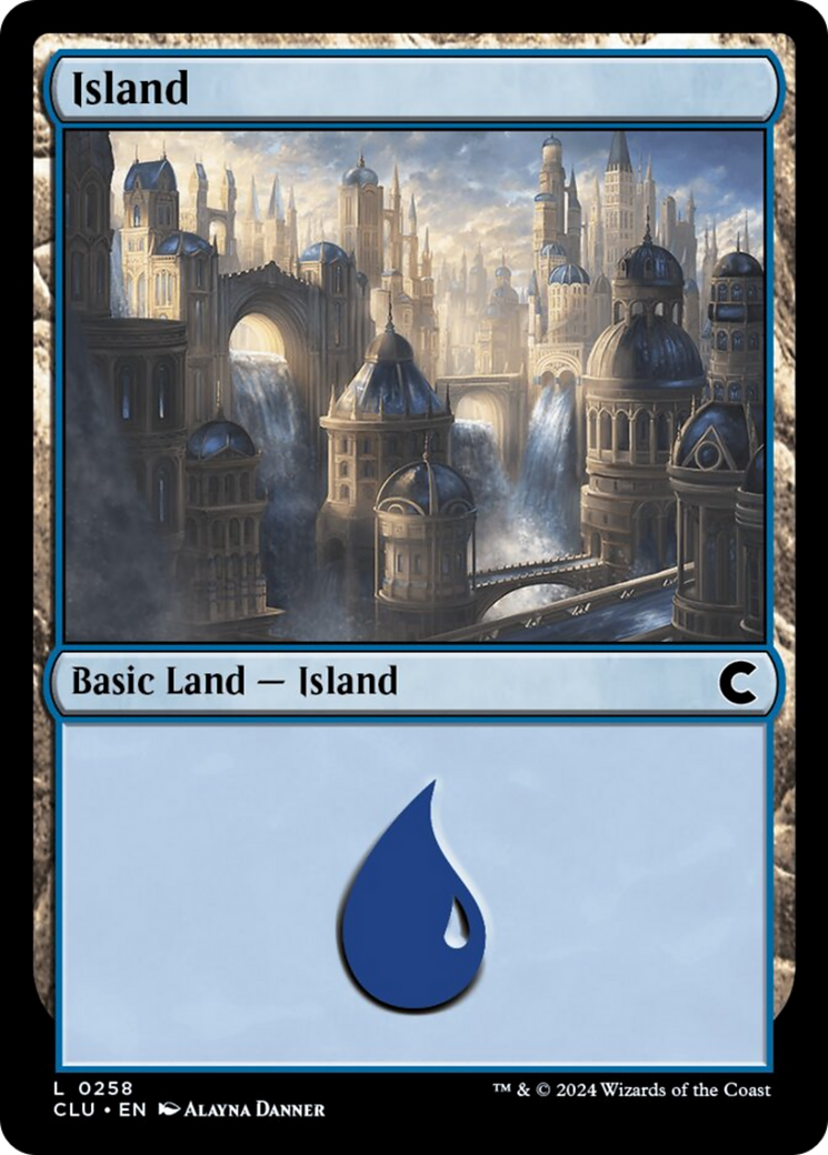 Island (0258) [Ravnica: Clue Edition] | Cards and Coasters CA