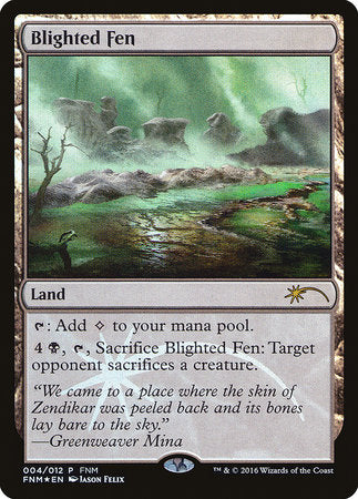 Blighted Fen [Friday Night Magic 2016] | Cards and Coasters CA