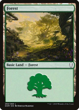 Forest (268) [Dominaria] | Cards and Coasters CA