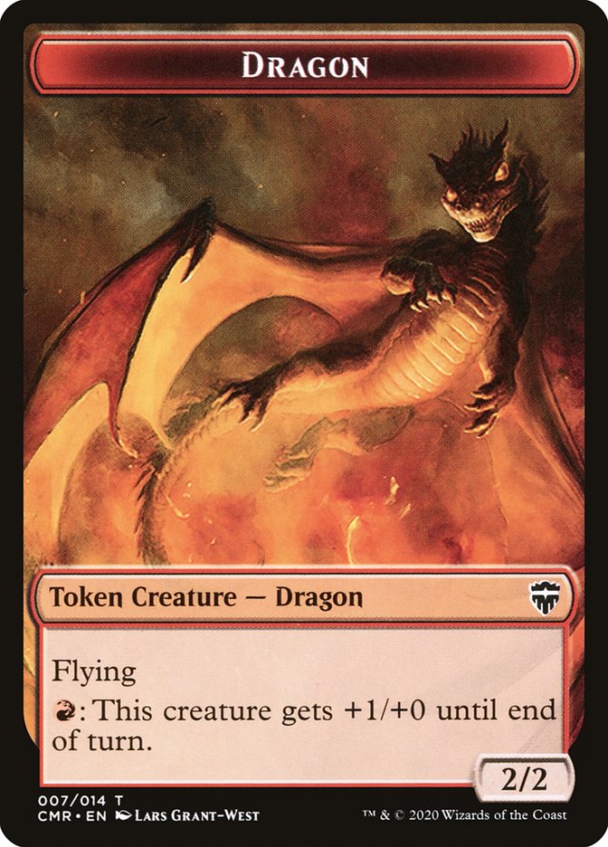 Dragon Token [Commander Legends Tokens] | Cards and Coasters CA