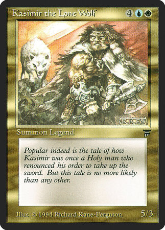 Kasimir the Lone Wolf [Legends] | Cards and Coasters CA