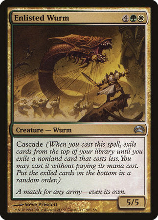 Enlisted Wurm [Planechase 2012] | Cards and Coasters CA