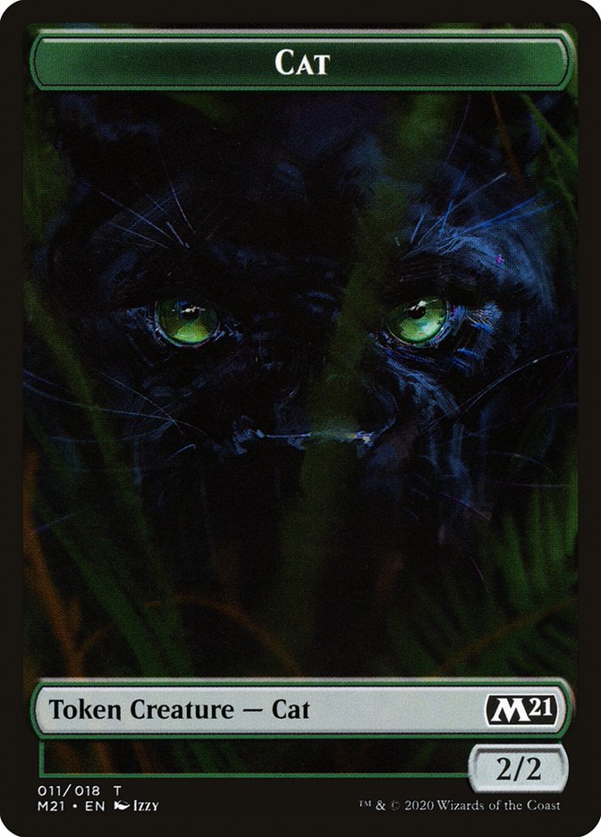 Bird // Cat (011) Double-sided Token [Core Set 2021 Tokens] | Cards and Coasters CA
