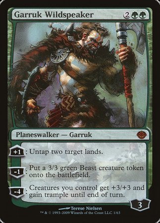 Garruk Wildspeaker [Duel Decks: Garruk vs. Liliana] | Cards and Coasters CA