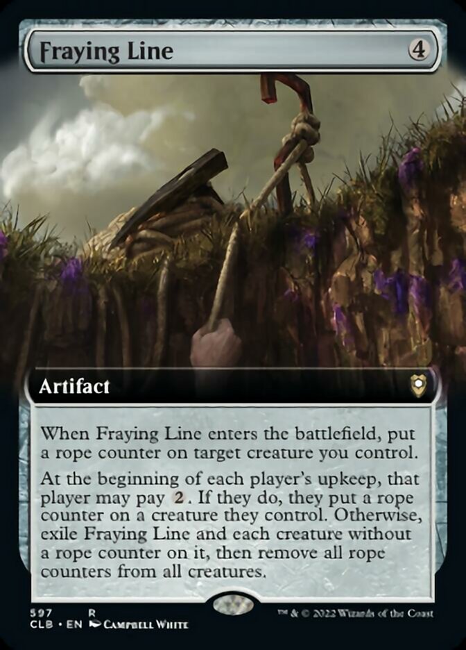 Fraying Line (Extended Art) [Commander Legends: Battle for Baldur's Gate] | Cards and Coasters CA
