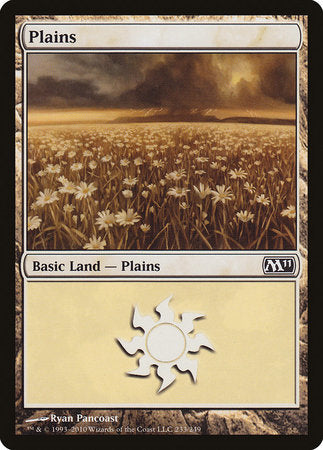 Plains (233) [Magic 2011] | Cards and Coasters CA