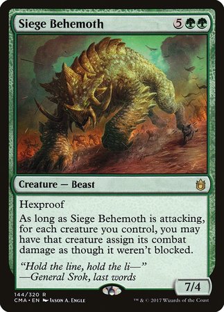 Siege Behemoth [Commander Anthology] | Cards and Coasters CA