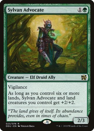 Sylvan Advocate [Duel Decks: Elves vs. Inventors] | Cards and Coasters CA