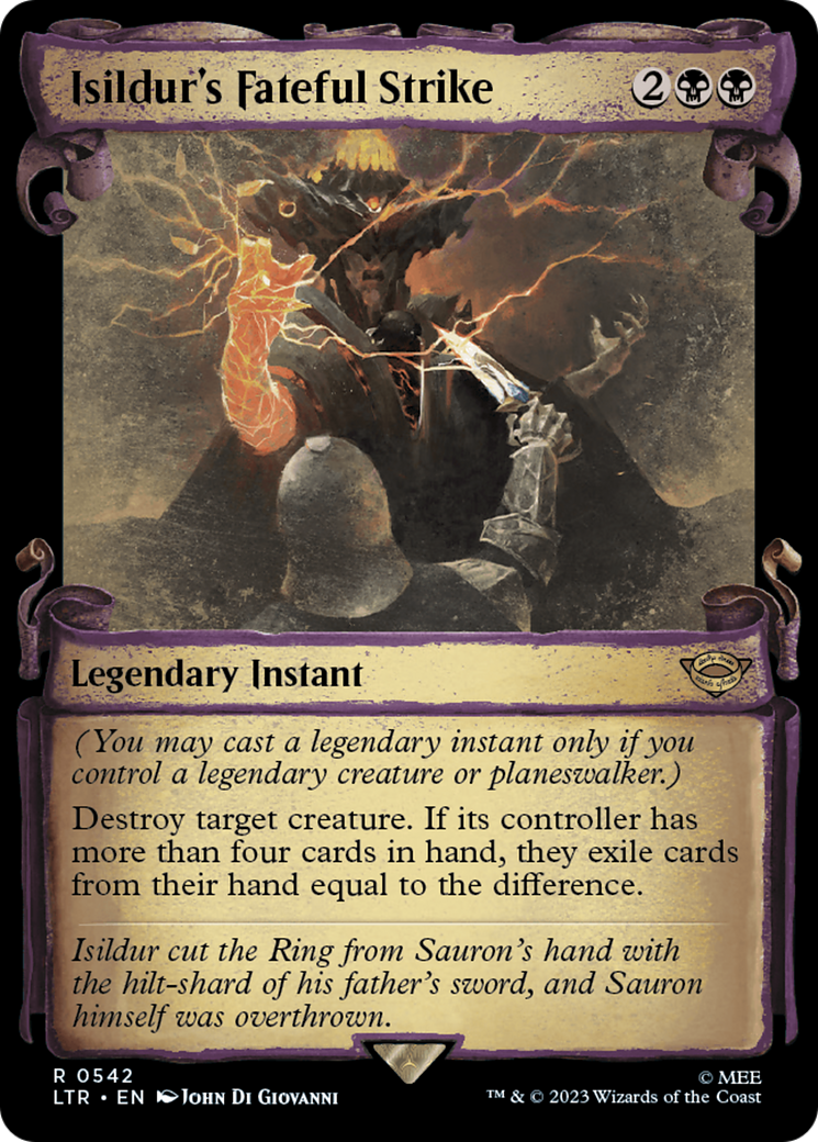 Isildur's Fateful Strike [The Lord of the Rings: Tales of Middle-Earth Showcase Scrolls] | Cards and Coasters CA