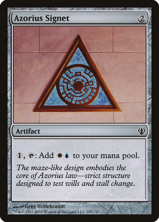 Azorius Signet [Archenemy] | Cards and Coasters CA