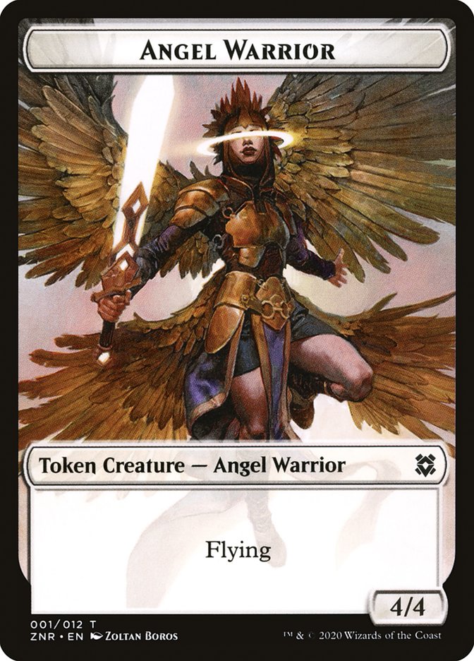 Angel Warrior Token [Zendikar Rising] | Cards and Coasters CA