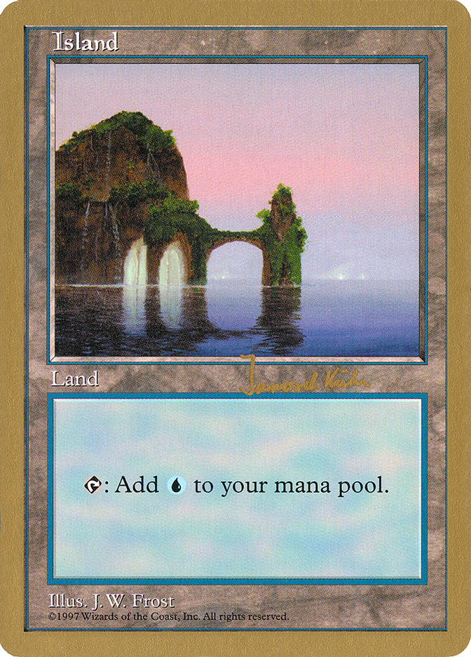 Island (jk434) (Janosch Kuhn) [World Championship Decks 1997] | Cards and Coasters CA