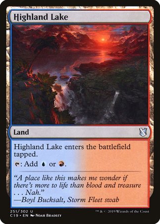 Highland Lake [Commander 2019] | Cards and Coasters CA