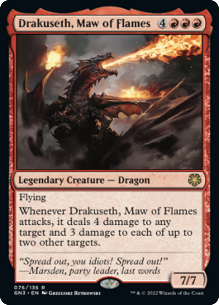 Drakuseth, Maw of Flames [Game Night: Free-for-All] | Cards and Coasters CA