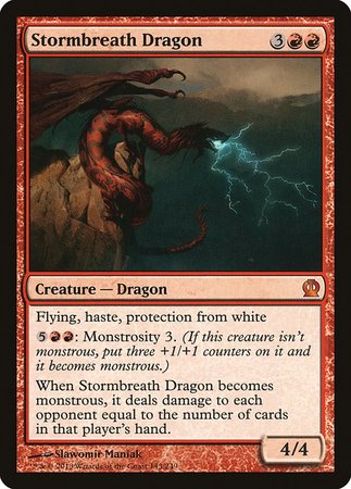 Stormbreath Dragon [Theros] | Cards and Coasters CA