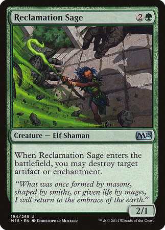 Reclamation Sage [Magic 2015] | Cards and Coasters CA