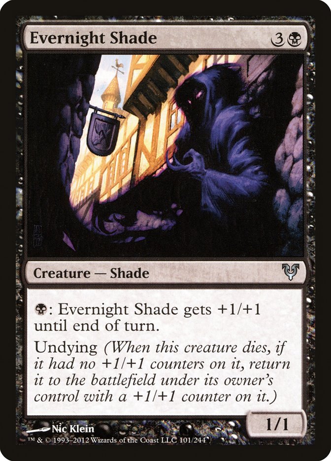 Evernight Shade [Avacyn Restored] | Cards and Coasters CA