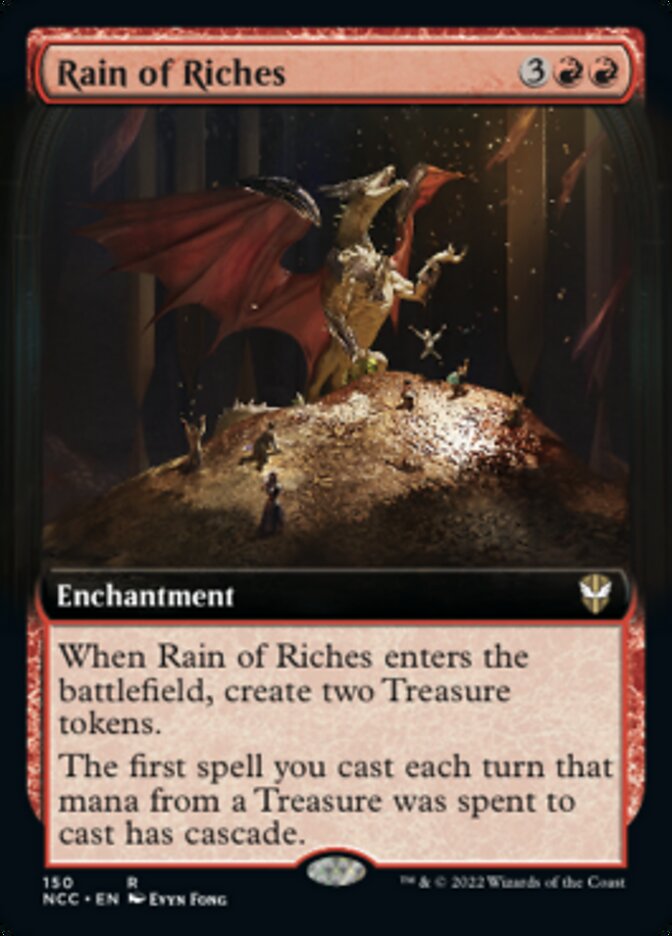 Rain of Riches (Extended Art) [Streets of New Capenna Commander] | Cards and Coasters CA