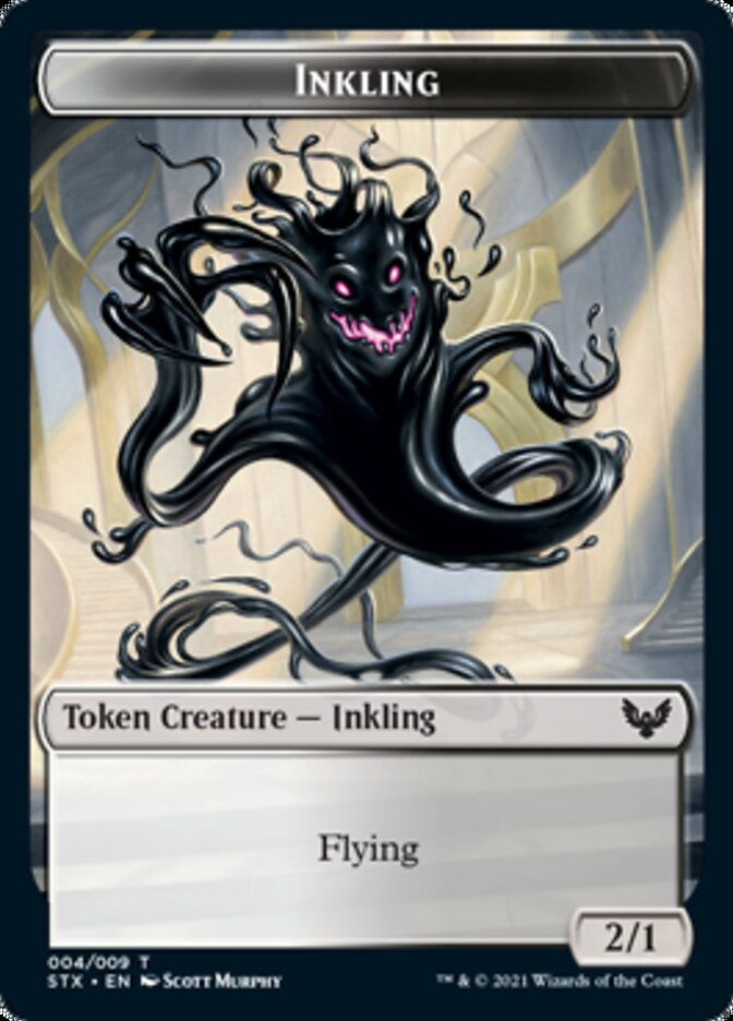 Inkling Token [Strixhaven: School of Mages Tokens] | Cards and Coasters CA