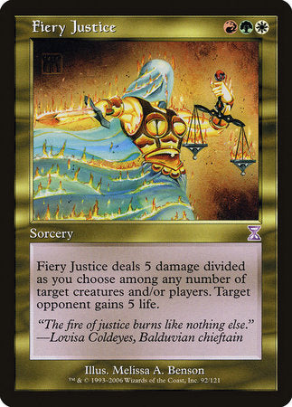 Fiery Justice [Time Spiral Timeshifted] | Cards and Coasters CA