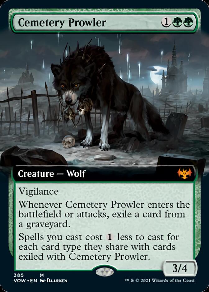 Cemetery Prowler (Extended) [Innistrad: Crimson Vow] | Cards and Coasters CA