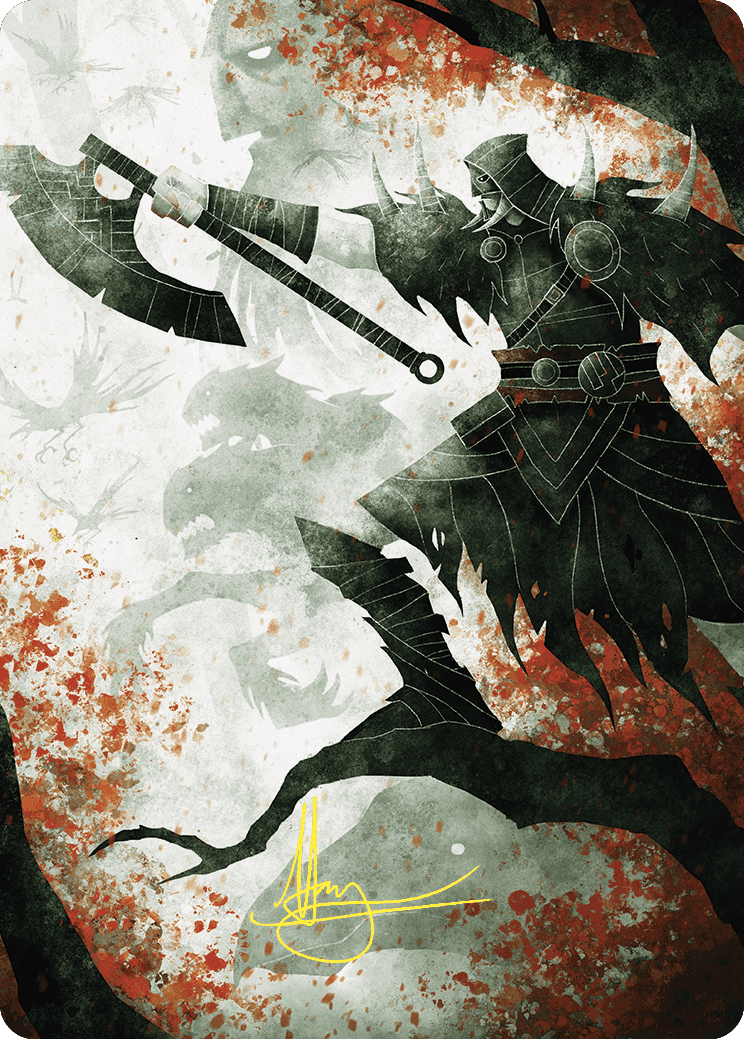 Garruk's Uprising Art Card (Gold-Stamped Signature) [Wilds of Eldraine Art Series] | Cards and Coasters CA