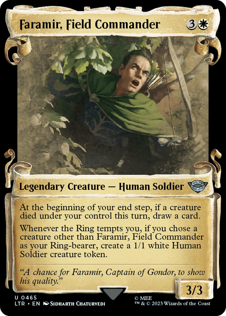 Faramir, Field Commander [The Lord of the Rings: Tales of Middle-Earth Showcase Scrolls] | Cards and Coasters CA