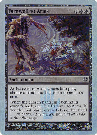 Farewell to Arms (Alternate Foil) [Unhinged] | Cards and Coasters CA