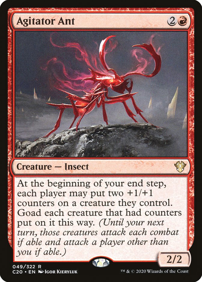 Agitator Ant [Commander 2020] | Cards and Coasters CA