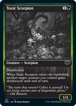 Toxic Scorpion [Innistrad: Double Feature] | Cards and Coasters CA