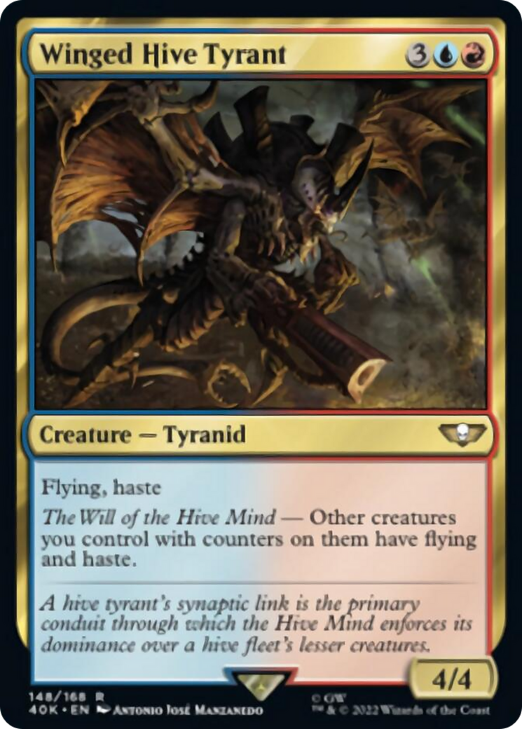 Winged Hive Tyrant [Universes Beyond: Warhammer 40,000] | Cards and Coasters CA