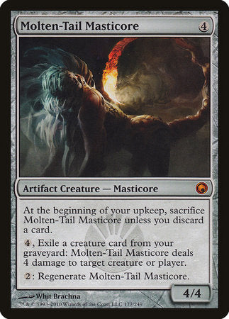 Molten-Tail Masticore [Scars of Mirrodin] | Cards and Coasters CA